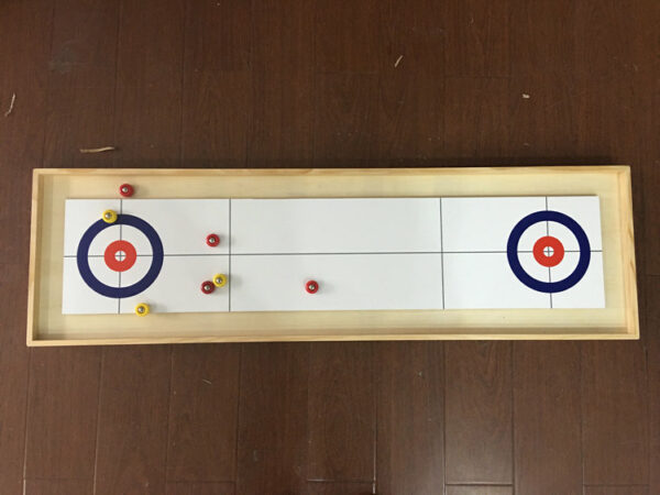 Indoor 2 in 1 Wooden Tabletop Shuffleboard Table Game - Image 3